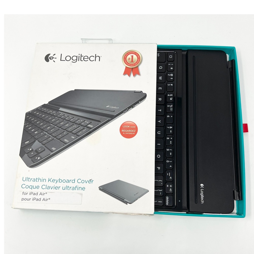 Logitech Ultrathin Keyboard Cover for iPad‎ Air Space Gray Bluetooth i5 Y-R0041